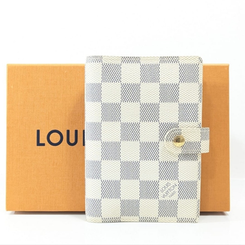 ✨️💎Authentic Louis Vuitton Agenda Pm Damier Azur